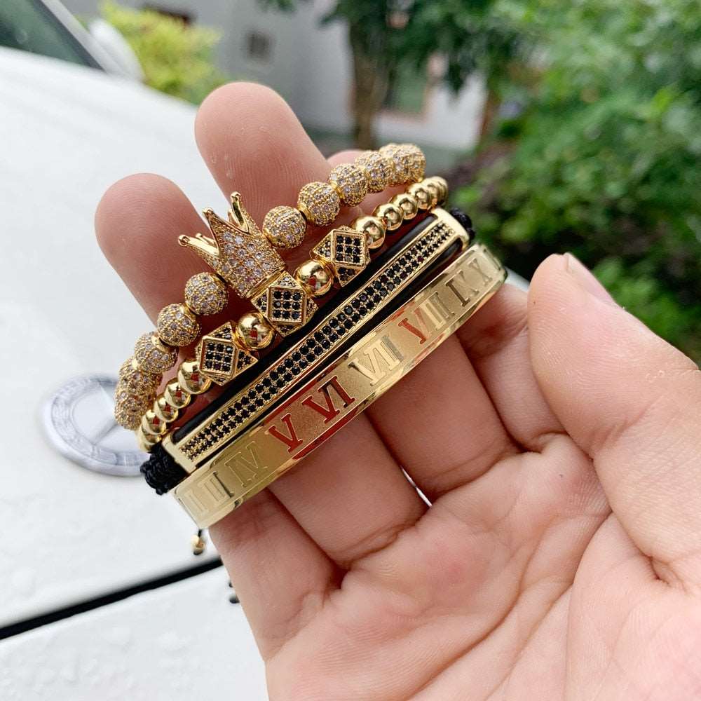 4pcs/set Royal King Beads Bracelet - YORNEKINTL