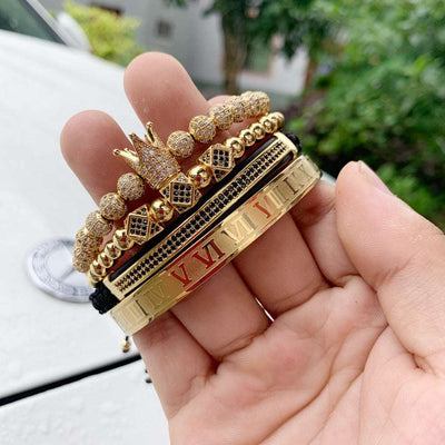 4pcs/set Royal King Beads Bracelet - YORNEKINTL
