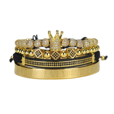 4pcs/set Royal King Beads Bracelet - YORNEKINTL