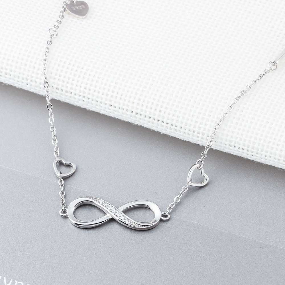 Sterling Silver Adjustable Infinity Bracelet - YORNEKINTL