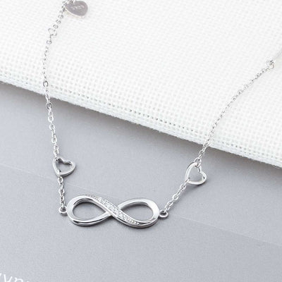 Sterling Silver Adjustable Infinity Bracelet - YORNEKINTL