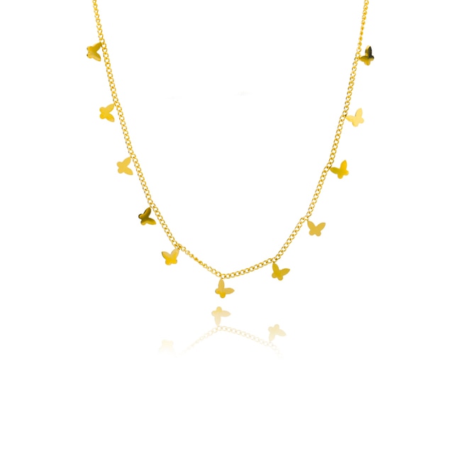 Cute Butterfly Purple Crystal Necklace - YORNEKINTL