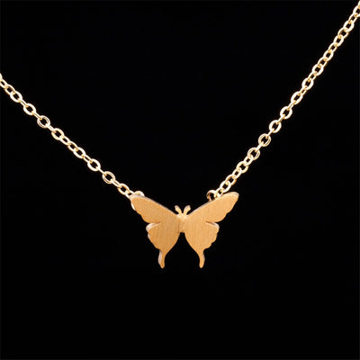 Cute Butterfly Purple Crystal Necklace - YORNEKINTL