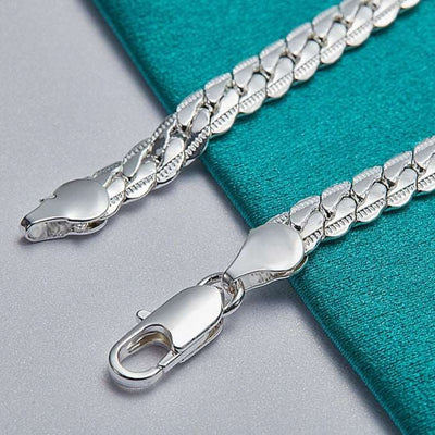 Sterling Silver Chain Lobster Bracelet