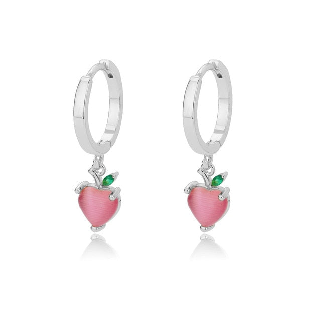 Gothic Heart Gold Hoop Earrings - YORNEKINTL