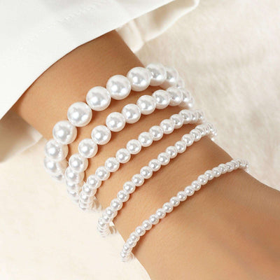 5Pcs Multilayer Pearl Beads Bracelet - YORNEKINTL
