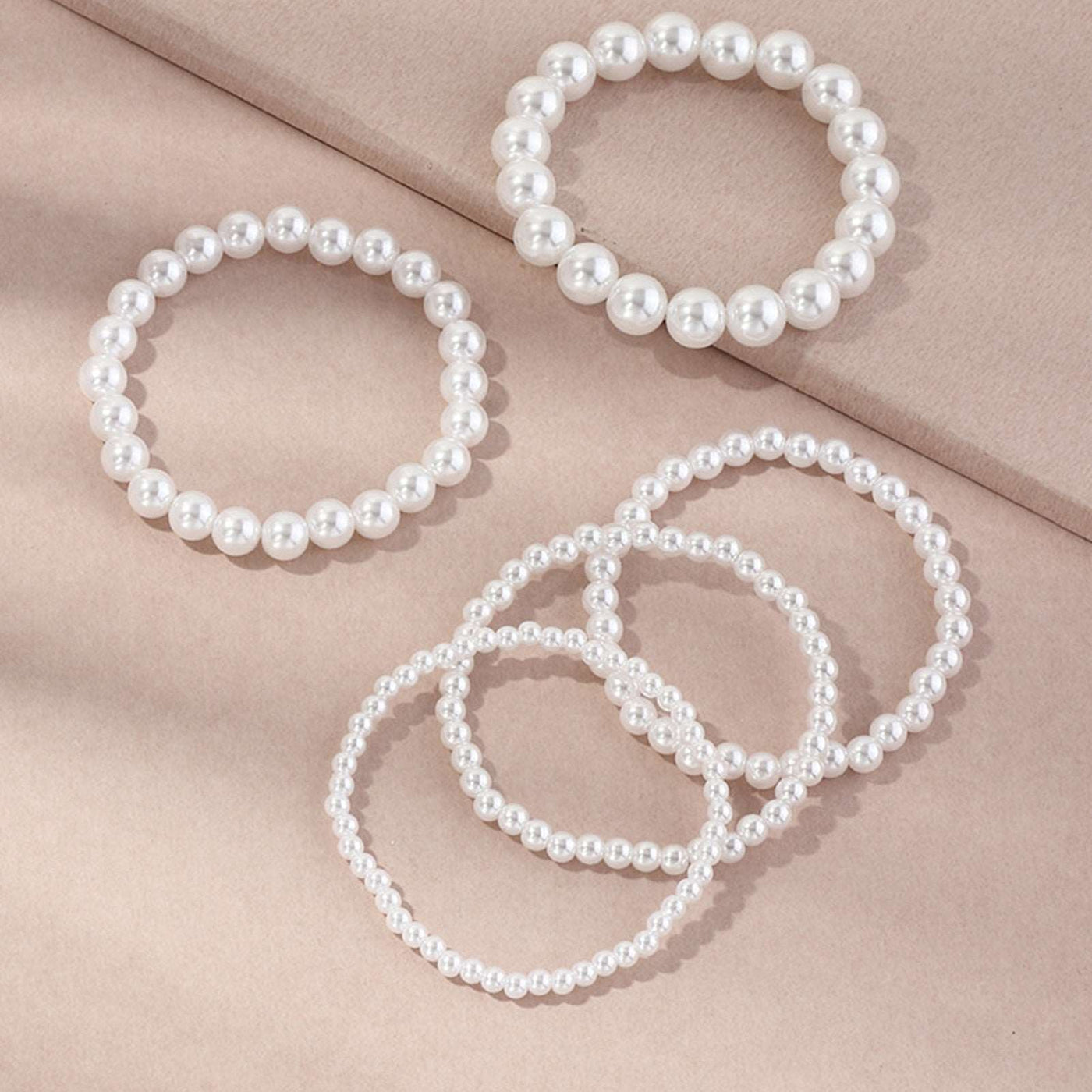 5Pcs Multilayer Pearl Beads Bracelet - YORNEKINTL