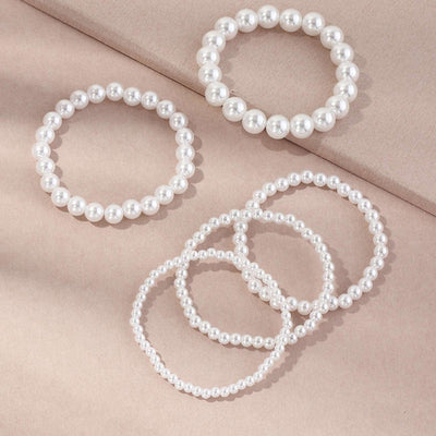 5Pcs Multilayer Pearl Beads Bracelet - YORNEKINTL