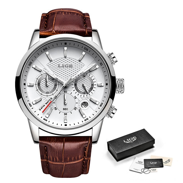 Waterproof Luminous Luxury Leather Watch - YORNEKINTL