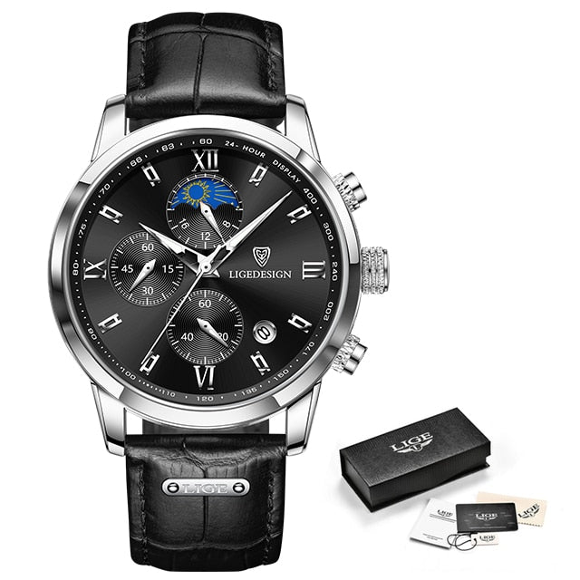 Waterproof Luminous Luxury Leather Watch - YORNEKINTL