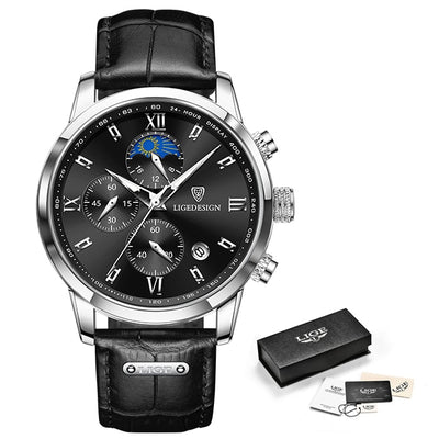 Waterproof Luminous Luxury Leather Watch - YORNEKINTL