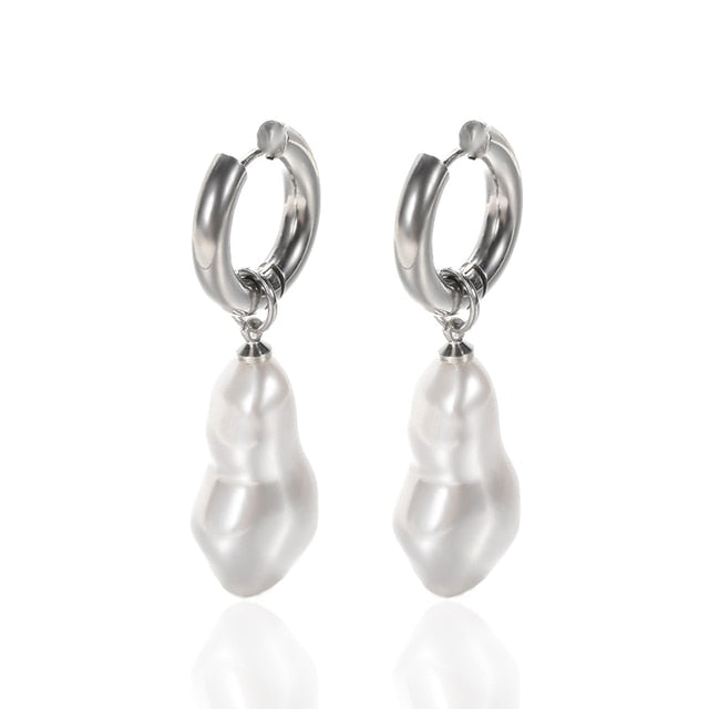 Vintage Pearl Drop Dangle Earrings - YORNEKINTL