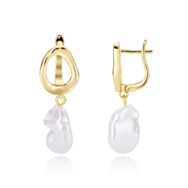 Vintage Pearl Drop Dangle Earrings - YORNEKINTL