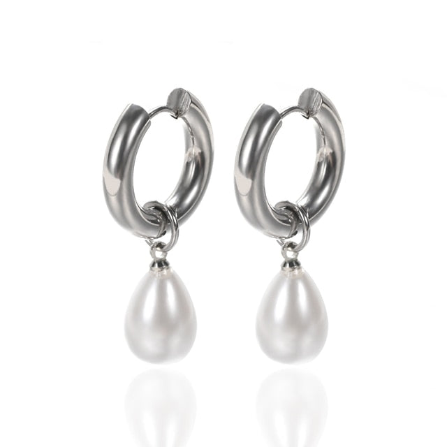 Vintage Pearl Drop Dangle Earrings - YORNEKINTL