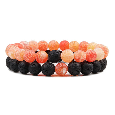 Natural Lava Stone Beaded Bracelets - YORNEKINTL