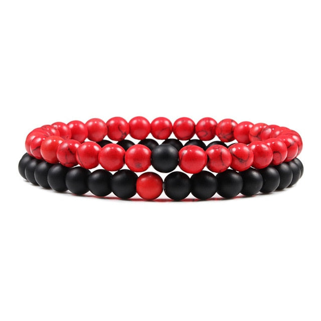 Natural Lava Stone Beaded Bracelets - YORNEKINTL