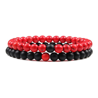 Natural Lava Stone Beaded Bracelets - YORNEKINTL