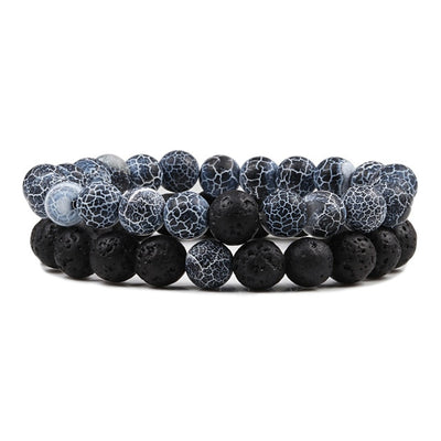 Natural Lava Stone Beaded Bracelets - YORNEKINTL