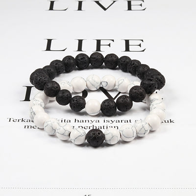 Natural Lava Stone Beaded Bracelets - YORNEKINTL