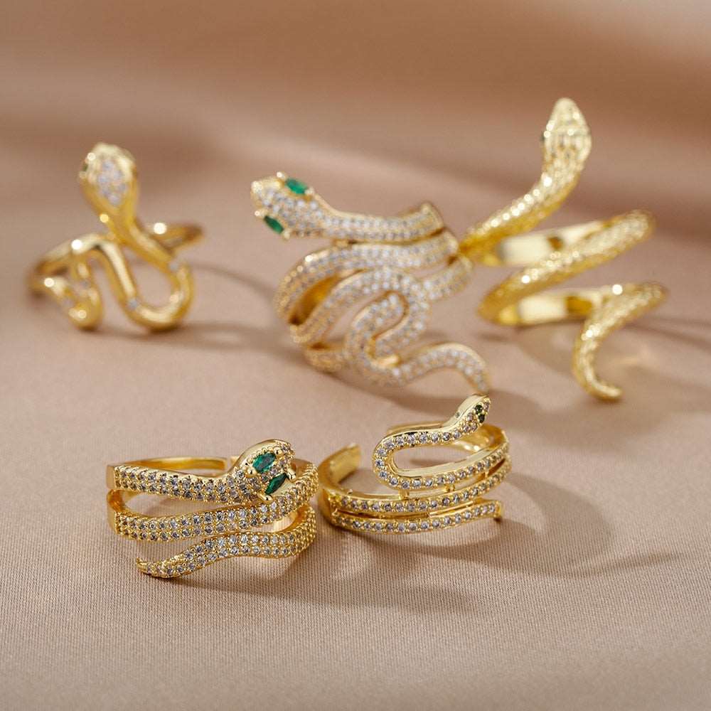 Punk Hip Hop Snake Rings