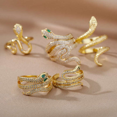 Punk Hip Hop Snake Rings