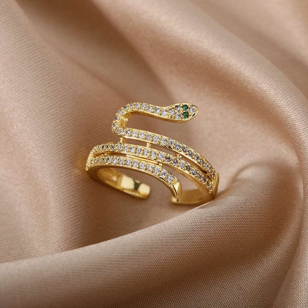 Punk Hip Hop Snake Rings