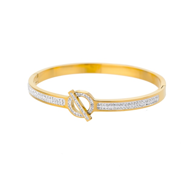 Stainless Steel Double Heart Bangles - YORNEKINTL