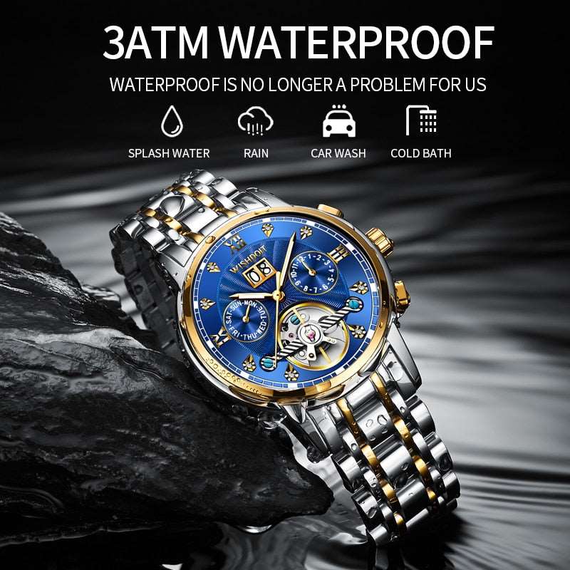 Mechanical Stainless Steel Waterproof Watch