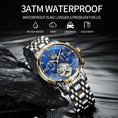 Mechanical Stainless Steel Waterproof Watch