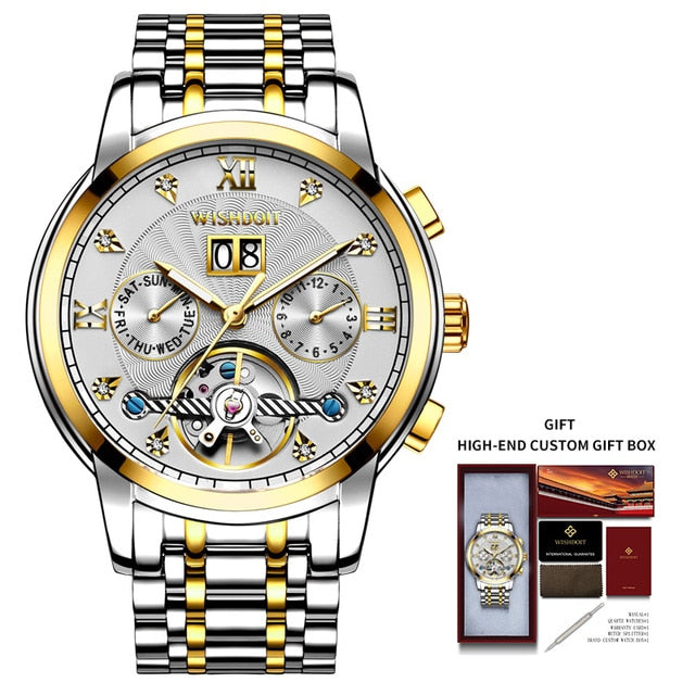 Mechanical Stainless Steel Waterproof Watch - YORNEKINTL