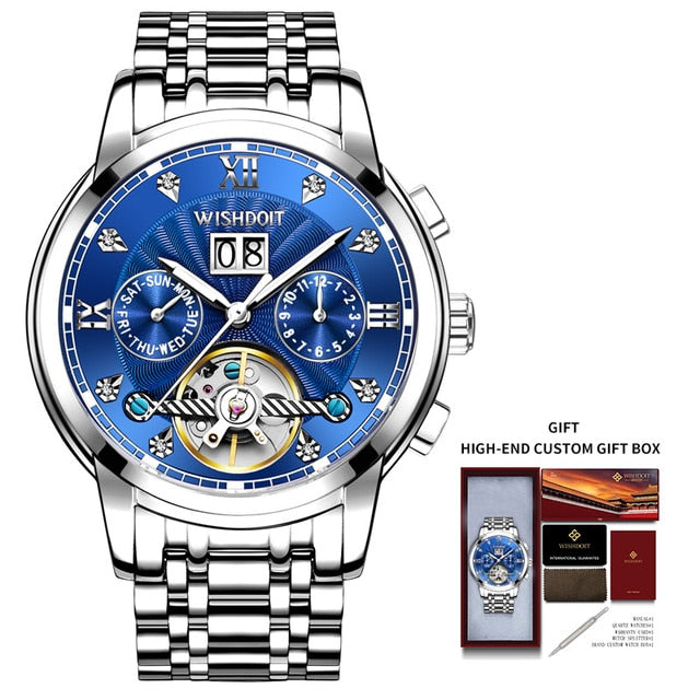 Mechanical Stainless Steel Waterproof Watch - YORNEKINTL